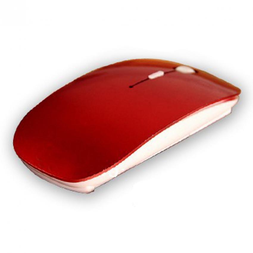 image:                  Amart Wireless 2. 4G penerima Ultra Thin Mouse optik (merah) - ต่าง ประเทศ                              