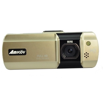 Amkov 2.7 Inch 1080P Motion Detection Car DVR DigitalCamcorder-Gold - intl  