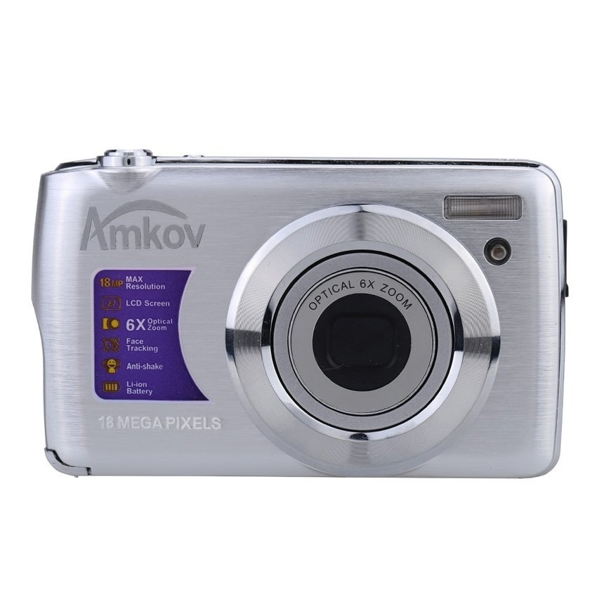 AMKOV OE3 HD Digital Camera Video Camcorder 18MP 2.7�\x9D TFT LCDScreen6X Optical Zoom - intl  