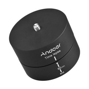 Gambar Andoer 360 Degrees Panning Rotating Time Lapse Stabilizer Tripod Adapter