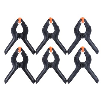 Gambar Andoer 6pcs Plastic Tight Clip Clamp Photographic Equipment Universal Use for Photography Studio Photo Paper Background Backdrop Stand Holder Outdoorfree   intl