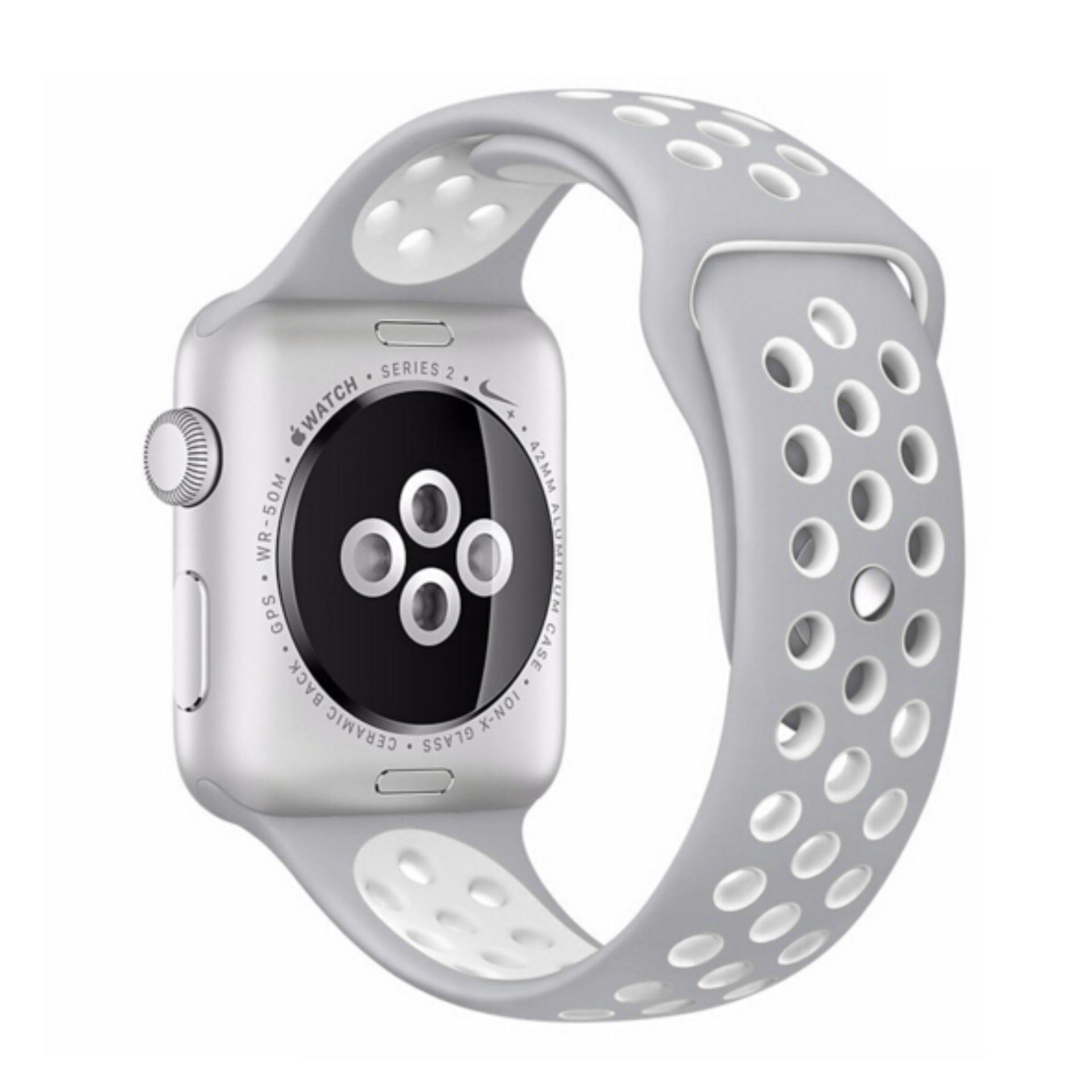 Apple Watch Band 42mm Silicon Sport Series / Tali Jam Tangan Original - Putih