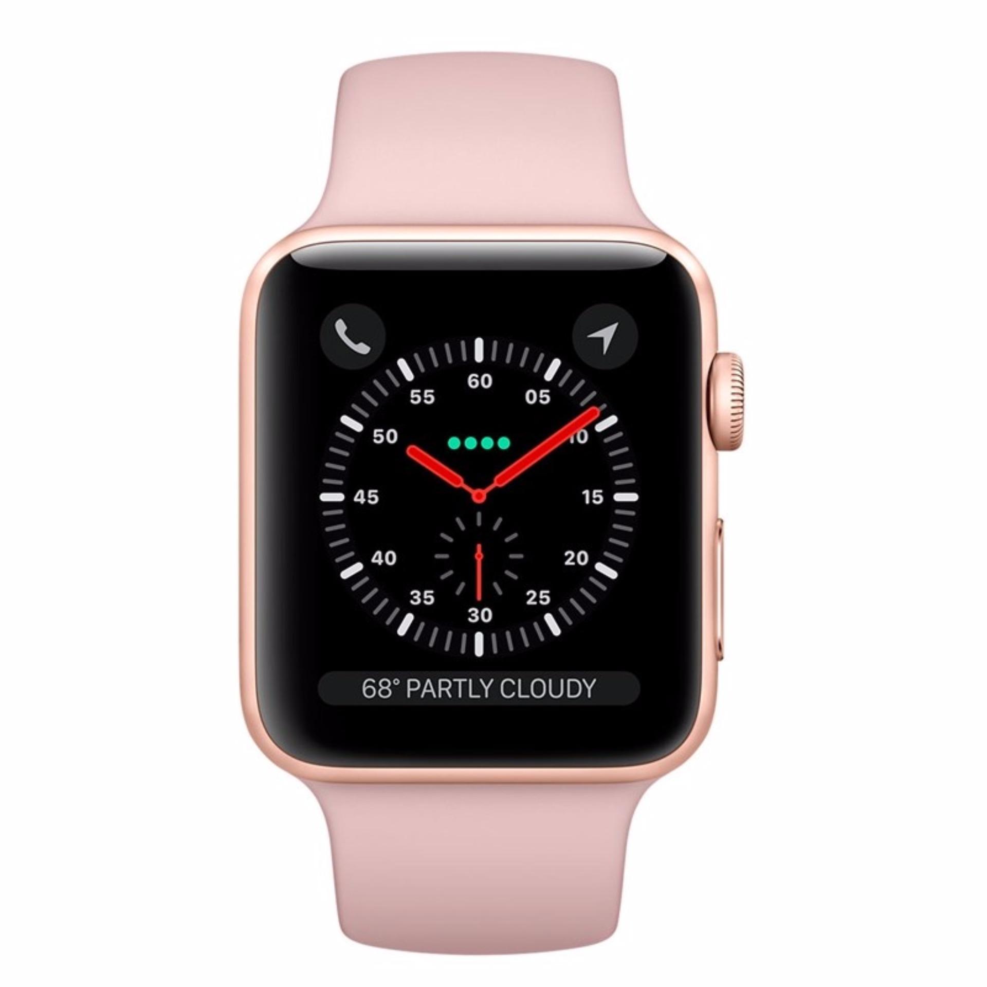 Apple Watch Series 3 GPS 38mm Gold - Pink Sport Band Water Resistant