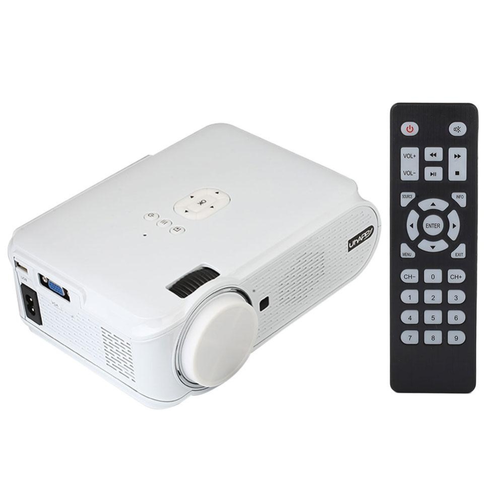 Arcic Land U90 1080 P 1000LM Mini Home Office Multimedia LED Proyektor Video VGA USB AV SD-Intl