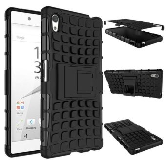 Gambar Armor Rugged Hybrid Stand Cover Case For Sony Xperia Z5 Black   intl