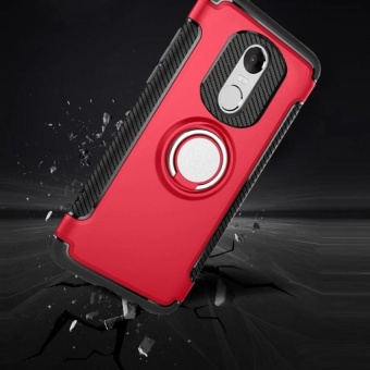 Gambar Armor Rugged Shockproof Built in Ring Stand Vehicle mounted Adsorb Case Cover for Redmi Note4X (snapdragon version) intl