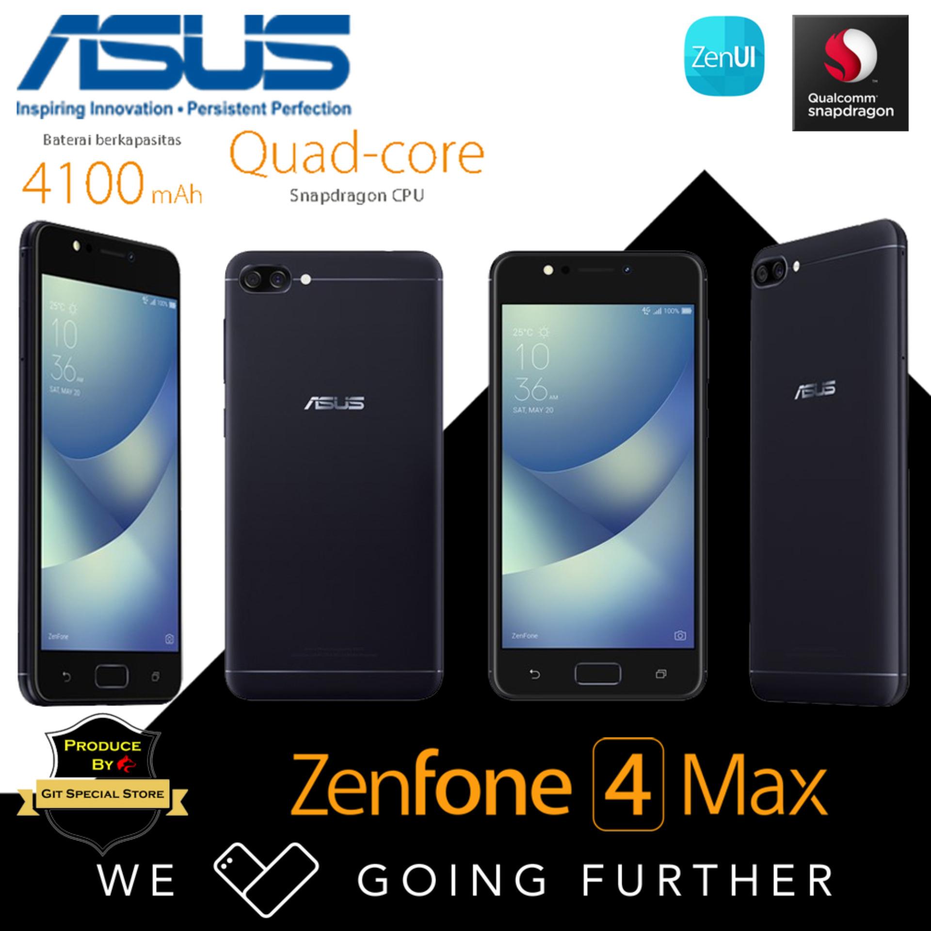 Asus Zenfone 4 Max ZC520KL Black 3/32GB 5,2 inches LCD IPS Dual Simcard 4G LTE Garansi Resmi