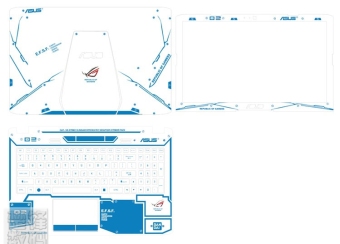 Gambar Asus zx50j n551j fx50 plus notebook shell foil