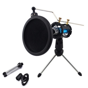 Gambar Audio Professional Condenser Microphone Mic Studio Sound RecordingShock Mount   intl