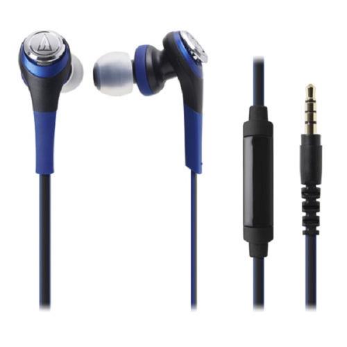 Audio Technica Solid Bass In-Ear Headphones ATH-CKS550iS BL (EX)-Biru