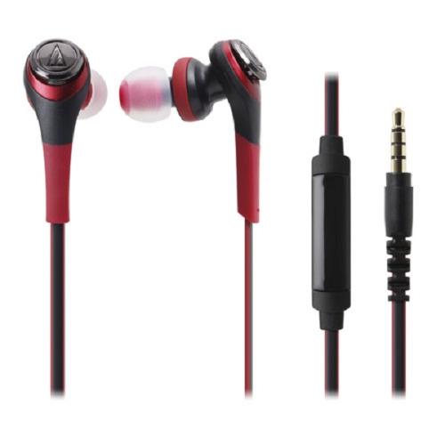 Audio Technica Solid Bass In-Ear Headphones ATH-CKS550iS RD (EX)-Merah