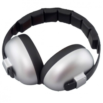 Baby Banz Children's Protective Mini Earmuffs - Silver