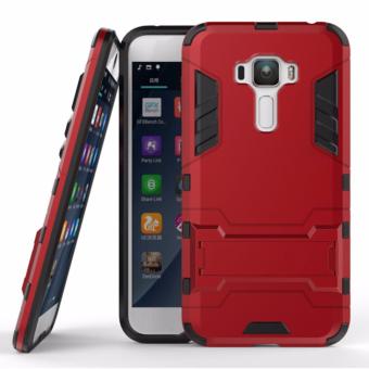 Gambar Back Case Asus Zenfone 3 ZE520KL (5.2inc) Iron Man Slim Armor WithKick Stand   Merah