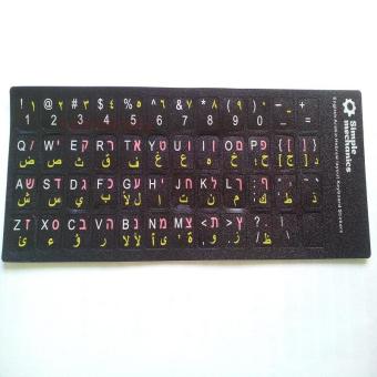 Gambar Bahasa inggris warna keyboard stiker