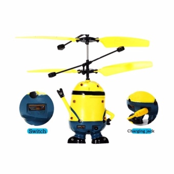 Gambar Ball Flash Disco Helikopter Sensor Mini Drone Karakter Rechargeable Bola Terbang