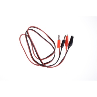 Gambar Banana Plug Probe Cable 1m Long Red Alligator Clip Test Lead   intl