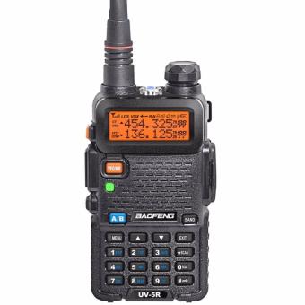 5x BaoFeng BF-UV5R 1.5/" LCD 5W 400-470MHz 16-CH Handheld Walkie Talkies Black