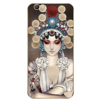 Gambar BBK vivox9splus kepribadian Peking Opera lanyard handphone shell soft cover