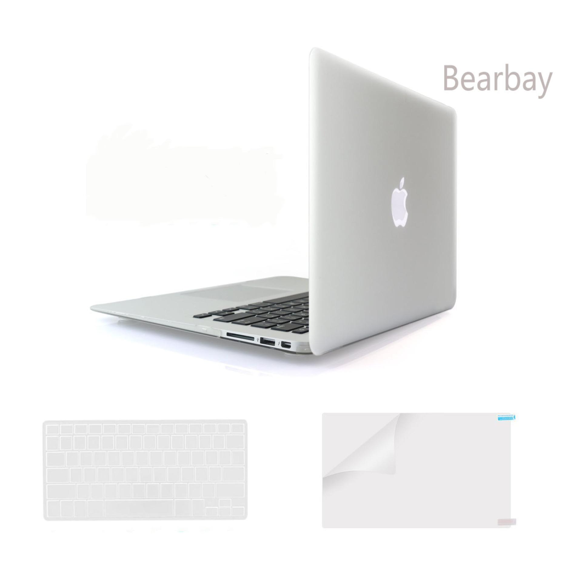 Bearbay 3 In 1 Apple MACBOOK AIR 13 Inci Soft-touch Plastik Wadah Cover untuk Apple MacBook Air 13.3 \