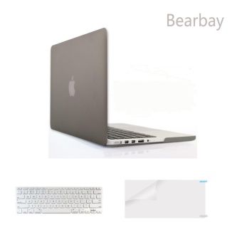 Gambar Bearbay 3 in 1 Soft Touch Plastic Hard Case Cover for 13 inchMacbook Pro 13.3\