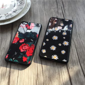 Gambar Beberapa X6 X7plus X7 X9 X9plus Kecil Segar Daisy Handphone Shell Mawar Merah