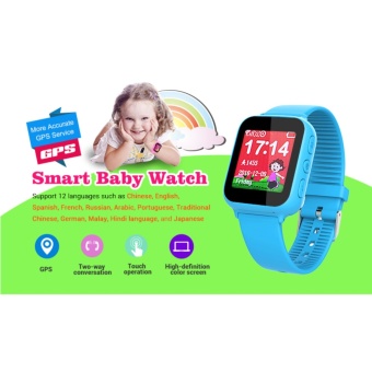 Gambar Best Phone Watch for Kids with GPS support Sim Card SOS MonitorChild Gift Touch Screen A07GT(Blue,Pink)   intl