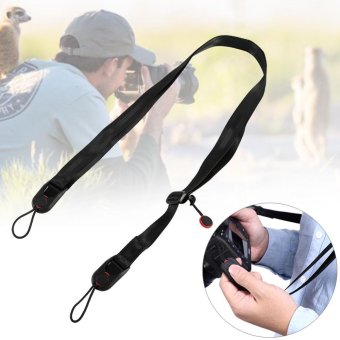 Black Adjustable Camera Shoulder Strap Sling With Quick ReleaseBuckle For Digital Cameras - intl