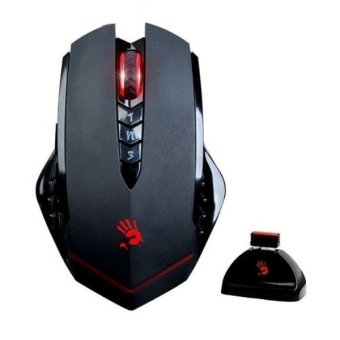 Gambar Bloody R8A Metalfeet Glide UltraCore3 Activated Wireless GamingMouse   Hitam