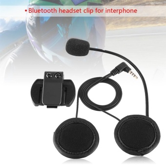 Gambar Bluetooth Headphone Microphone For V4 V6 Motorcycle Helmet Intercom  intl