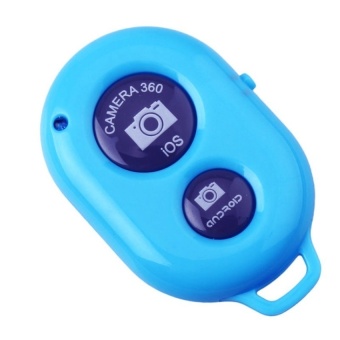 Gambar Bluetooth Remote Control Camera Shutter Release foriPhoneiPadSamsung Android iOS(Blue)   intl