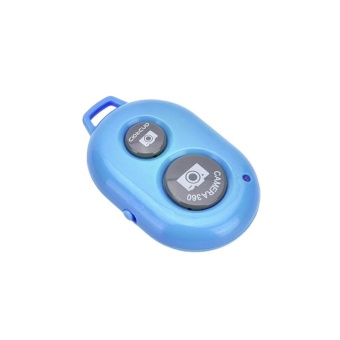 Gambar Bluetooth Wireless Remote Control Shutter Selftimer Long DistanceSmartphone Blue   intl