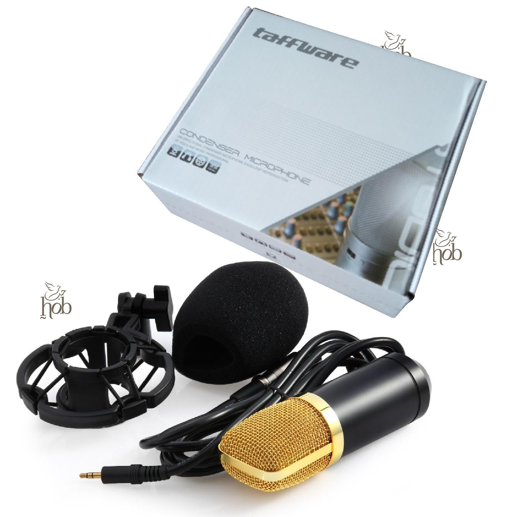 BM - 700 Microphone Mic With Shock Proof Mount Condenser Studio GOLD