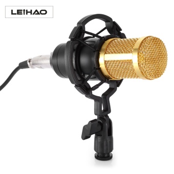 Gambar BM 800 Condenser Microphone Studio Sound Vocal Recording MicrophoneBroadcast And Studio Shock Mount Radio Microphones   intl