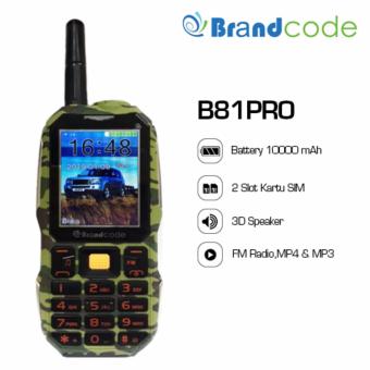 Gambar Brandcode B81 Pro Army   Big Speaker   Powerbank 10000 mAh   Hijau