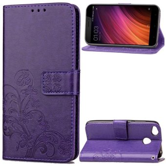 Gambar BYT Flower Debossed Leather Flip Cover Case for Xiaomi Redmi 4X  intl