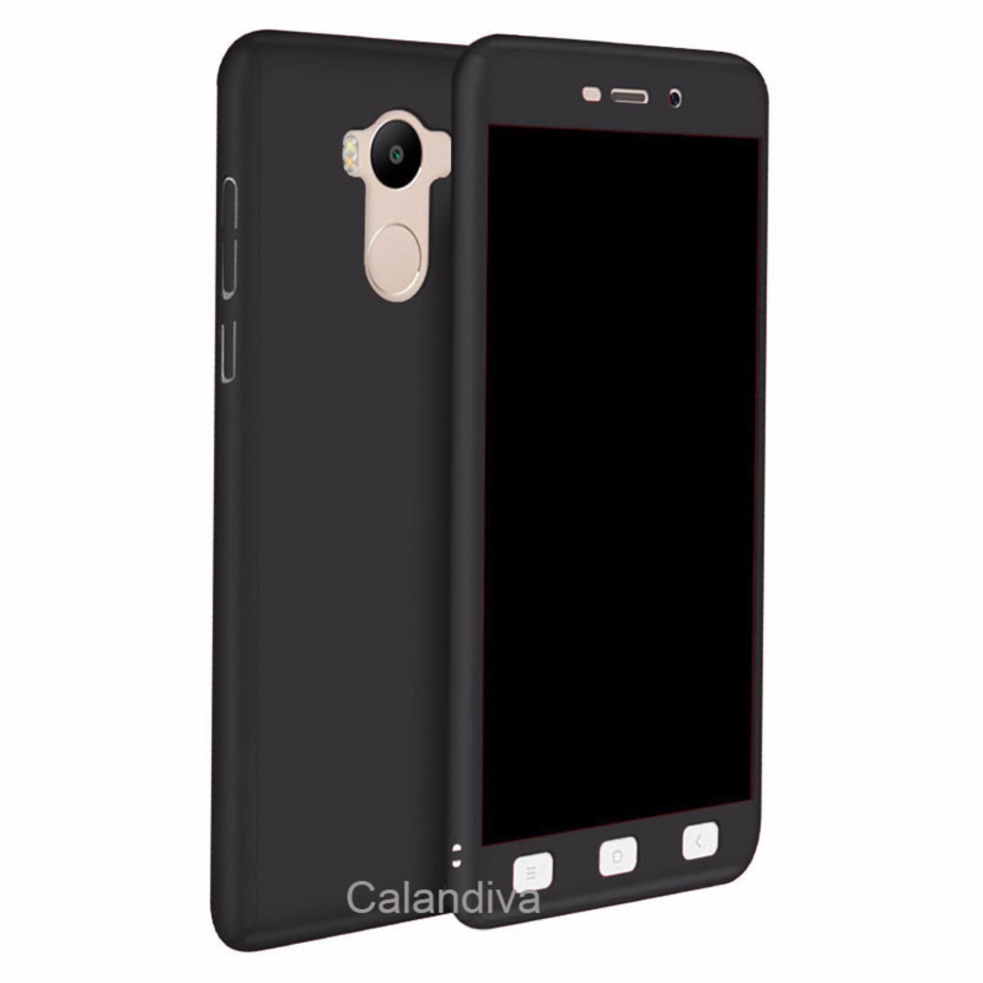 ... Calandiva Front Back 360 Degree Full Protection Case With Tempered Glass for Xiaomi Redmi 4 standard ...