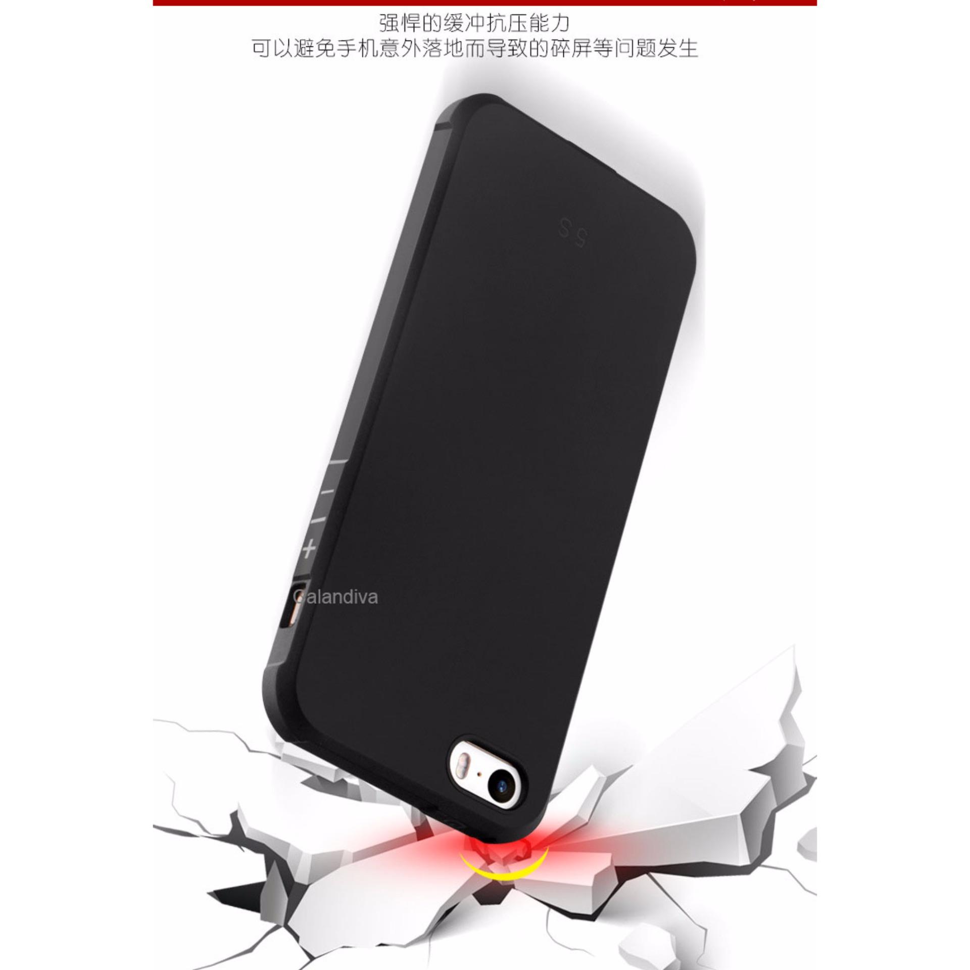 Calandiva Shockproof Hybrid Case for Iphone 5 / 5s / 5 SE 4 .
