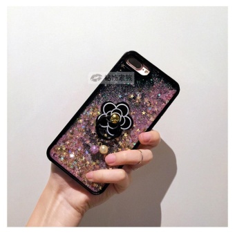 Gambar Camellia stent pasir isap case untuk OPPO A57 (hitam gold)