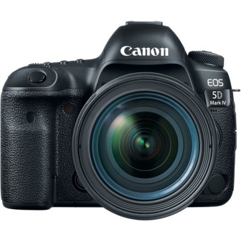 Canon EOS 5D Mark IV Kit 24-70mm - Hitam  