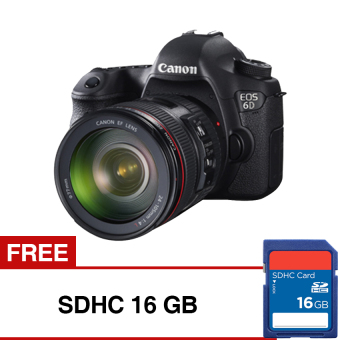 Canon  EOS 6D 24-105 STM Wifi + Gratis 16GB SDHC  