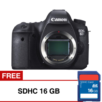 Canon  EOS 6D body only wifi + Gratis 16GB SDHC  