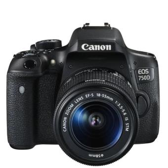Canon EOS 750D Kit EF-S 18-55mm f/3.5-5.6 IS STM WiFi - Hitam  