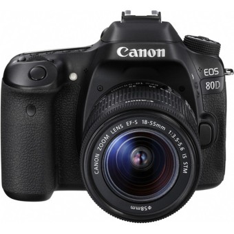 Canon EOS 80D Kit 18-55 mm IS STM Wifi - Hitam  