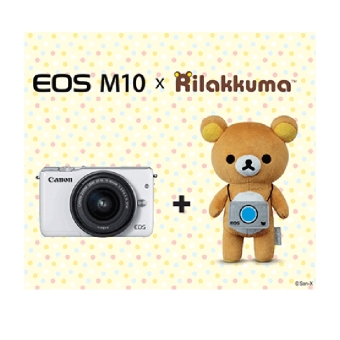 Canon EOS M10 EF-M 15-45mm Plus Boneka Rilakkuma - Putih  