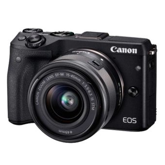 Canon EOS M3 - 24.2MP - Kit 15-45mm - Hitam  