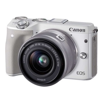 Canon EOS M3 - 24.2MP - Kit 15-45mm - Putih  