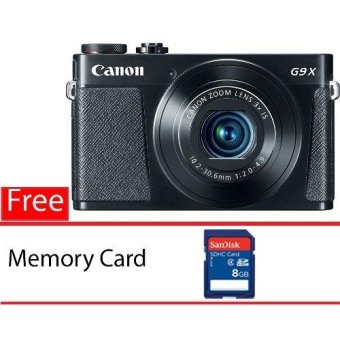 Canon Powershot G9 X - 20.2MP - Hitam Free Memory Card  