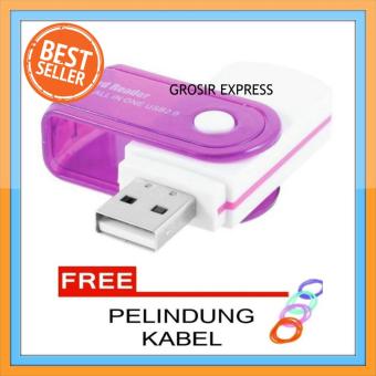 Card Reader All in One USB 20 Ungu Free 4 Buah Pelindung