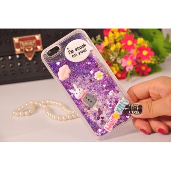 Gambar Cartoon animal liquid quicksand Case For Vivo Y55   Y55A(purple)  intl