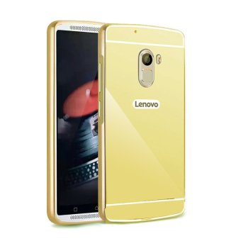 Gambar Case Aluminium Bumper Mirror for Lenovo Vibe K4 Note   Gold